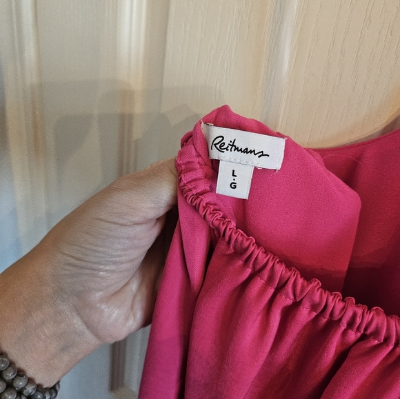 The Birds Papaya Colour block Halter Maxi, Sz Lg, EUC - Picture 3 of 6